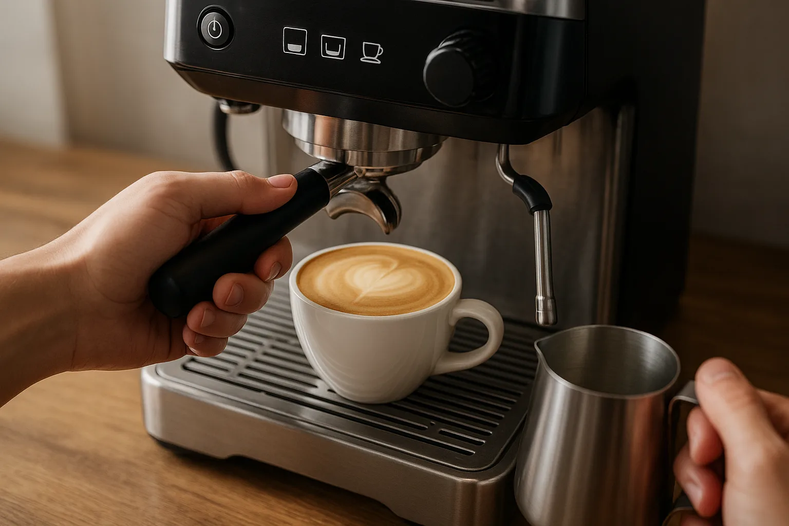 Flat White mit der Espressomaschine: Rezept fuer samtige Textur