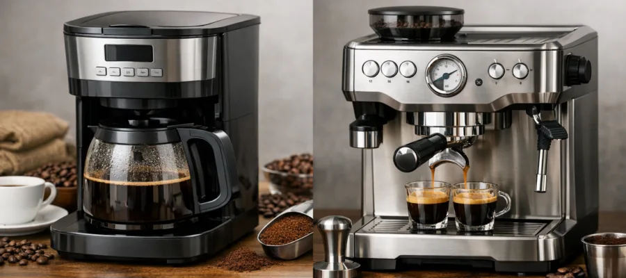 Kaffeemaschinen vs. Espressomaschinen: Unterschiede und Kaufhilfe